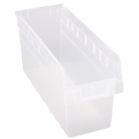 Bacs pour &eacute;tag&egrave;re Store-Max, 6-5/8" la x 8" H x 17-7/8" p, Transparent, Capacit&eacute; 56 lb Advanced Consulting and Training Ltd.