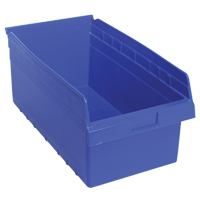 Bacs pour &eacute;tag&egrave;re Store-Max, 11-1/8" la x 8" H x 17-7/8" p, Bleu, Capacit&eacute; 56 lb Advanced Consulting and Training Ltd.