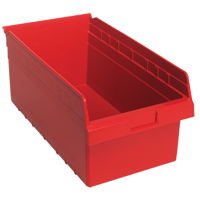 Bacs pour &eacute;tag&egrave;re Store-Max, 11-1/8" la x 8" H x 17-7/8" p, Rouge, Capacit&eacute; 56 lb Advanced Consulting and Training Ltd.