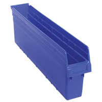 Bacs pour &eacute;tag&egrave;re Store-Max, 4-3/8" la x 8" H x 23-5/8" p, Bleu, Capacit&eacute; 68 lb Advanced Consulting and Training Ltd.