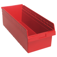 Bacs pour &eacute;tag&egrave;re Store-Max, 11-1/8" la x 8" H x 23-5/8" p, Rouge, Capacit&eacute; 68 lb Advanced Consulting and Training Ltd.