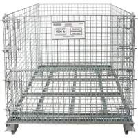 Conteneur repliable en m&eacute;tal grillag&eacute;, 40" la x 48" p x 42" h, Capacit&eacute; de 4000 lb Advanced Consulting and Training Ltd.
