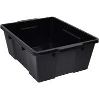 Contenant avec loquets en plastique,  la x 21" p x 7,75" h, Noir Advanced Consulting and Training Ltd.