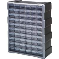 Armoire &agrave; tiroir, Plastique, 60 tiroirs, 15" x 6-1/4" x 18-3/4", Noir Advanced Consulting and Training Ltd.