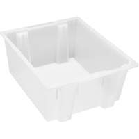 Contenant robuste Stack & Nest, 10" x 19,5" x 23,5", Transparent Advanced Consulting and Training Ltd.