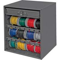 Armoire d'entreposage pour fil et borne, Acier, 1 tiroirs, 15-9/16" x 11-7/8" x 16-3/8", Gris Advanced Consulting and Training Ltd.