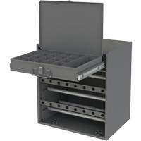 Armoire d'entreposage pour fil et borne, Acier, 1 tiroirs, 15-9/16" x 11-7/8" x 16-3/8", Gris Advanced Consulting and Training Ltd.