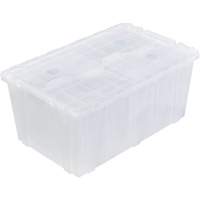 FP243C FliPak Nestable Tote, 26.9" x 16.9" x 12.1", Clear Advanced Consulting and Training Ltd.
