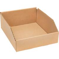 Deep Corrugated Parts Bins, 11-3/4" W x 11-1/4" D x 4-1/2" H, Beige Advanced Consulting and Training Ltd.