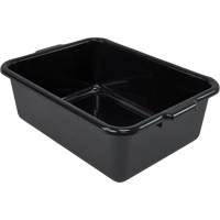 Bac d'entreposage tout usage &agrave; fond plat, 7" ha x 15" p x 21" lo, Plastique, Noir Advanced Consulting and Training Ltd.