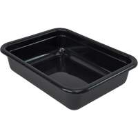Bac d'entreposage tout usage &agrave; fond plat, 5" ha x 17" p x 22" lo, Plastique, Noir Advanced Consulting and Training Ltd.
