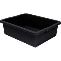 Bac d'entreposage tout usage &agrave; fond rainur&eacute;, 7" ha x 17" p x 22" lo, Plastique, Noir Advanced Consulting and Training Ltd.