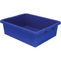 Bac d'entreposage tout usage &agrave; fond rainur&eacute;, 7" ha x 17" p x 22" lo, Plastique, Bleu Advanced Consulting and Training Ltd.