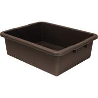 Bac d'entreposage tout usage &agrave; fond rainur&eacute;, 7" ha x 17" p x 22" lo, Plastique, Brun Advanced Consulting and Training Ltd.