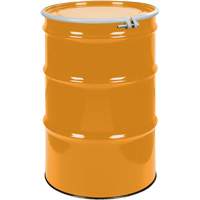 Steel Drums, 55 US gal (45 imp. gal.), Unlined, Orange, Open Top, UN1A2/Y1.5/150, 16 Gauge Advanced Consulting and Training Ltd.