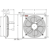 Ventilateurs muraux d'usage g&eacute;n&eacute;ral, Commercial, 2 vitesses, Diam&egrave;tre de 10" Advanced Consulting and Training Ltd.