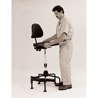 Industrial Stool, Stationary, Adjustable Height, 250 lbs. Capacity Advanced Consulting and Training Ltd.