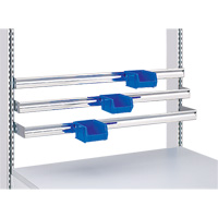 Postes de travail modulaires ergonomiques - Rails pour bacs &agrave; pi&egrave;ces de service l&eacute;ger Advanced Consulting and Training Ltd.