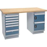 Workbench, Door & Drawers, 2500 lbs. Cap., 60" W x 36" D, 34" H Advanced Consulting and Training Ltd.