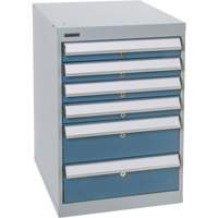 Six-Drawer Pedestal Workbench, 18" W x 21" D x 28" H Advanced Consulting and Training Ltd.