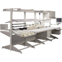 Postes de travail modulaires ergonomiques - Rails de service intensif pour bacs Advanced Consulting and Training Ltd.