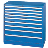 Armoires de rangement avec tiroirs, 9 tiroirs, 40-1/4" la x 22-1/2" p x 41-3/4" h, Bleu brillant Advanced Consulting and Training Ltd.