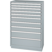 Armoires de rangement avec tiroirs, 10 tiroirs, 40-1/4" la x 22-1/2" p x 59-1/2" h, Gris Advanced Consulting and Training Ltd.