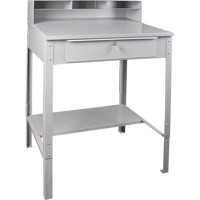 Pupitre d'atelier ouvert, 34-1/2" la x 30" p x 53" h, Gris Advanced Consulting and Training Ltd.