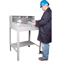 Pupitre d'atelier ouvert, 34-1/2" la x 30" p x 53" h, Gris Advanced Consulting and Training Ltd.