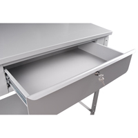 Pupitre d'atelier ouvert, 34-1/2" la x 30" p x 53" h, Gris Advanced Consulting and Training Ltd.