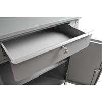 Pupitre d'atelier de style armoire, 34-1/2" la x 30" p x 53" h, Gris Advanced Consulting and Training Ltd.