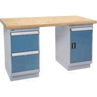 Workbench, Door & Drawers, 2500 lbs. Cap., 60" W x 36" D, 34" H Advanced Consulting and Training Ltd.