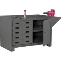 Post de travail fixe, Acier Surface, 60-1/8" la x 24-1/4" p x 36-1/4" h Advanced Consulting and Training Ltd.