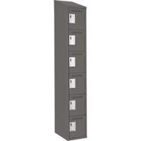 Petits casiers Clean Line, 6 niveaux, 12" x 18" x 78", Acier, Charbon, Rivet (assembl&eacute;) Advanced Consulting and Training Ltd.