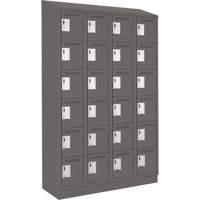 Petits casiers Clean Line, 6 niveaux, Bloc de 4, 48" x 18" x 82", Acier, Charbon, Rivet (assembl&eacute;) Advanced Consulting and Training Ltd.