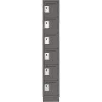 Petits casiers Clean Line, 6 niveaux, 12" x 18" x 76", Acier, Charbon, Rivet (assembl&eacute;) Advanced Consulting and Training Ltd.