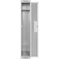 Clean Line Lockers, 12" x 12" x 72", Steel, Grey, Rivet (Assembled), Perforated Advanced Consulting and Training Ltd.