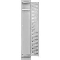 Casiers Clean Line, 12" x 12" x 76", Acier, Gris, Rivet (assembl&eacute;), Perfor&eacute; Advanced Consulting and Training Ltd.