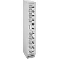 Clean Line Lockers, 12" x 18" x 82", Steel, Grey, Rivet (Assembled), Perforated Advanced Consulting and Training Ltd.