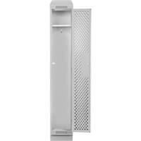Clean Line Lockers, 12" x 18" x 82", Steel, Grey, Rivet (Assembled), Perforated Advanced Consulting and Training Ltd.