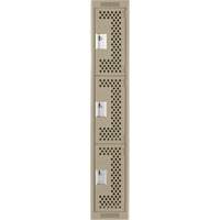 Casiers Clean Line, 3 niveaux, 12" x 12" x 72", Acier, Beige, Rivet (assembl&eacute;), Perfor&eacute; Advanced Consulting and Training Ltd.
