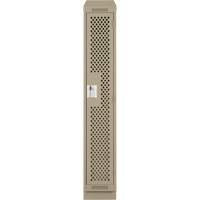 Clean Line Lockers, 12" x 12" x 82", Steel, Beige, Rivet (Assembled), Perforated Advanced Consulting and Training Ltd.