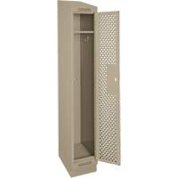 Clean Line Lockers, 12" x 12" x 82", Steel, Beige, Rivet (Assembled), Perforated Advanced Consulting and Training Ltd.