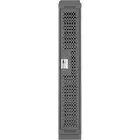Clean Line Lockers, 12" x 12" x 82", Steel, Charcoal, Rivet (Assembled), Perforated Advanced Consulting and Training Ltd.