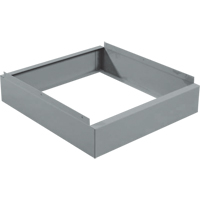 Clean Line Economy Lockers Recessed Base, 2 Banks, 4" H x 24" W x 18" D, Grey, Steel Advanced Consulting and Training Ltd.