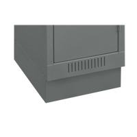 Clean Line Economy Lockers Recessed Base, 3 Banks, 4" H x 36" W x 18" D, Steel Advanced Consulting and Training Ltd.