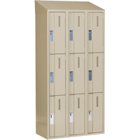 Concorde Heavy-Duty Lockers, 3 -tier, Bank of 3, 36" x 18" x 78", Steel, Beige, Welded (Assembled) Advanced Consulting and Training Ltd.