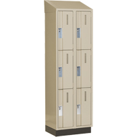 Concorde Heavy-Duty Lockers, 3 -tier, Bank of 2, 24" x 18" x 82", Steel, Beige, Welded (Assembled) Advanced Consulting and Training Ltd.