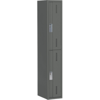 Concorde Heavy-Duty Lockers, 2 -tier, 12" x 18" x 72", Steel, Charcoal, Welded (Assembled) Advanced Consulting and Training Ltd.