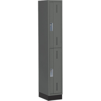 Concorde Heavy-Duty Lockers, 2 -tier, 12" x 18" x 76", Steel, Charcoal, Welded (Assembled) Advanced Consulting and Training Ltd.